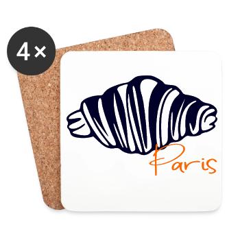 Croissants Paris - Untersetzer (4er-Set) - Weiß - Vorne