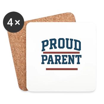 Proud Parent Design - Coasters (set of 4) - white - Front