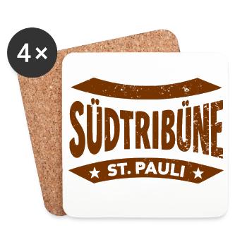 St. Pauli Stadion Fan Hoodie, T-shirt, Tasche, Cap - Untersetzer (4er-Set) - Weiß - Vorne