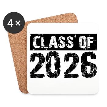 Class of 2026 School Studies Class Graduation Abi - Coasters (set of 4) - white - Front