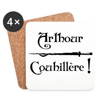 Arthour Couhillère! - Coasters (set of 4) - white - Front