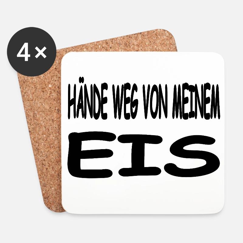 Eis - Untersetzer (4er-Set) - Weiß