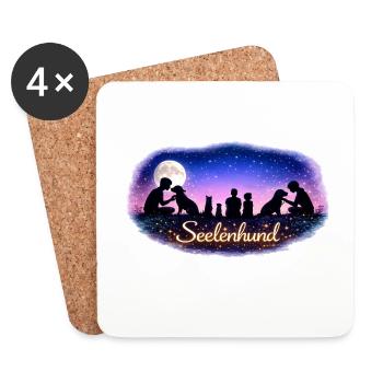 Soul Dog Love - Coasters (set of 4) - white - Front