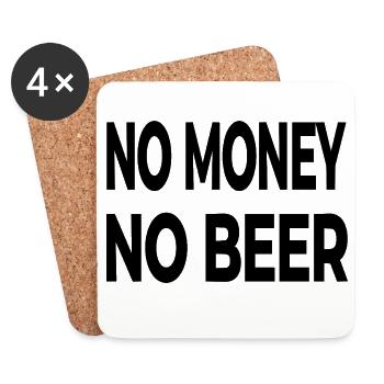 Bier - Untersetzer (4er-Set) - Weiß - Vorne