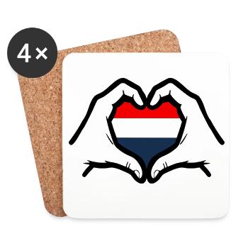 Holland English - Untersetzer (4er-Set) - Weiß - Vorne
