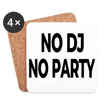 Party - Untersetzer (4er-Set) - Weiß - Vorne