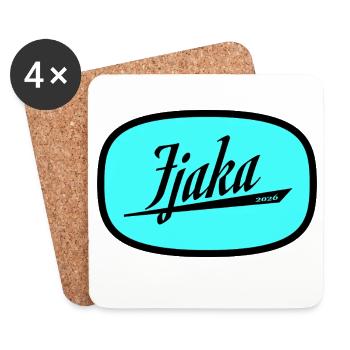 Fjaka - Coasters (set of 4) - white - Front