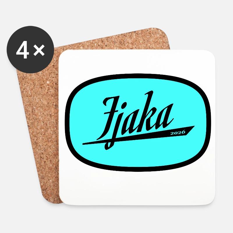 Fjaka - Untersetzer (4er-Set) - Weiß