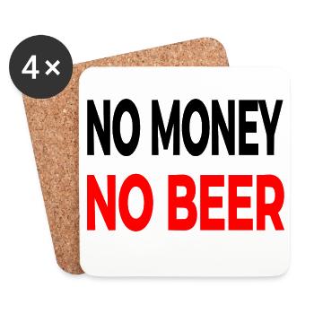 Bière - Dessous de verre (lot de 4) - blanc - Devant