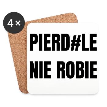 PIERD#LE_NIE_ROBIE - Untersetzer (4er-Set) - Weiß - Vorne