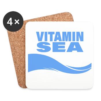 Vitamin Sea - Coasters (set of 4) - white - Front