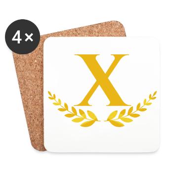 x - Coasters (set of 4) - white - Front
