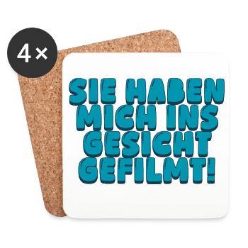Sie haben mich ins Geischt - Untersetzer (4er-Set) - Weiß - Vorne