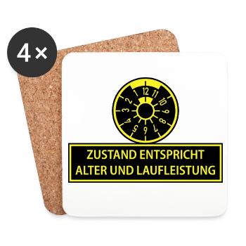 Zustand entspricht Alter und Laufleistung - Untersetzer (4er-Set) - Weiß - Vorne