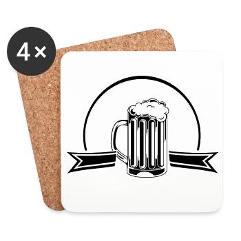 Beer - Coasters (set of 4) - white - Front
