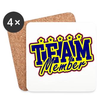 Team Member - Coasters (set of 4) - white - Front