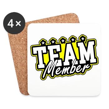 Team Member - Coasters (set of 4) - white - Front