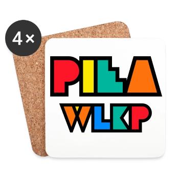 Saw wlkp. Colorful Logo - Coasters (set of 4) - white - Front