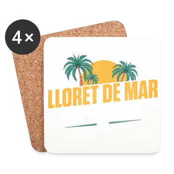 Lloret De Mar Party Crew - Untersetzer (4er-Set) - Weiß - Vorne