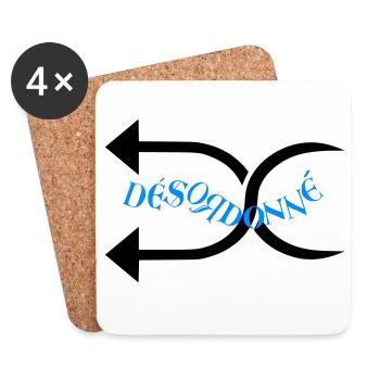 Désodonné  - Dessous de verre (lot de 4) - blanc - Devant