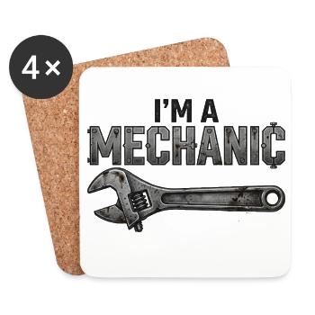 I’m a Mechanic - Coasters (set of 4) - white - Front
