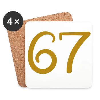 67 - Untersetzer (4er-Set) - Weiß - Vorne