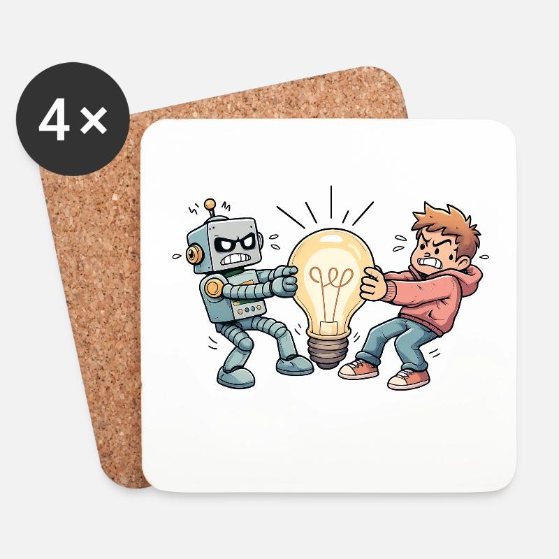 WhosIdea - Coasters (set of 4) - white