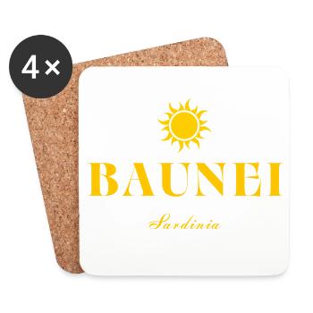 Baunei Sardinia Sun - Coasters (set of 4) - white - Front