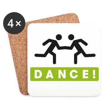 DANCE - Untersetzer (4er-Set) - Weiß - Vorne