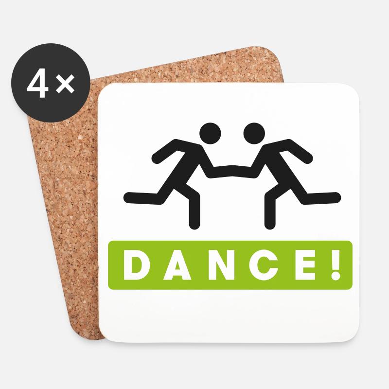 Danser - Dessous de verre (lot de 4) - blanc