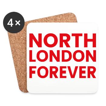 Nord-London für immer - Untersetzer (4er-Set) - Weiß - Vorne