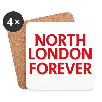 North London Forever - Coasters (set of 4) - white - Front