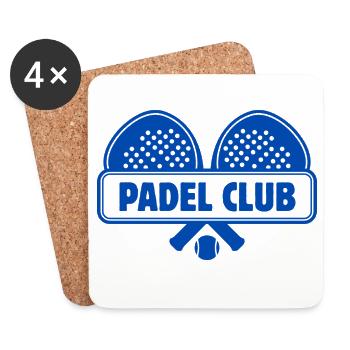 Padel Club Emblem - Coasters (set of 4) - white - Front