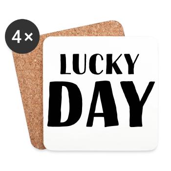 lucky day - Coasters (set of 4) - white - Front