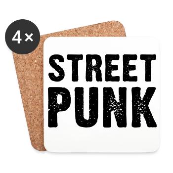 Street Punk - Untersetzer (4er-Set) - Weiß - Vorne