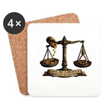 Give Me Liberty or Give Me Death – Freedom  - Untersetzer (4er-Set) - Weiß - Vorne