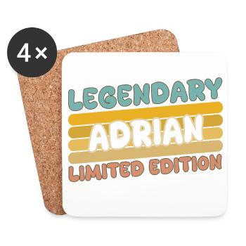 Legendary Adrian - Coasters (set of 4) - white - Front