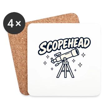 Scopehead - Untersetzer (4er-Set) - Weiß - Vorne