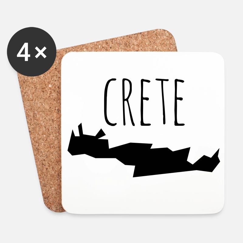 crete - Untersetzer (4er-Set) - Weiß