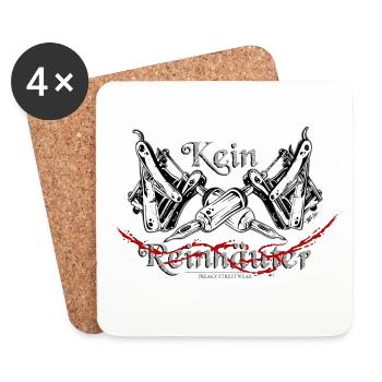 Kein Reinhäuter - Untersetzer (4er-Set) - Weiß - Vorne