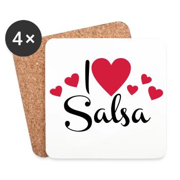 2541614 113586423 salsa - Dessous de verre (lot de 4) - blanc - Devant