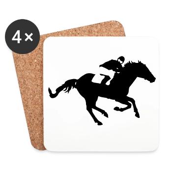 pferd_3 - Coasters (set of 4) - white - Front