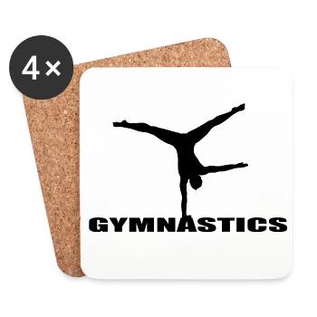 gymnastics - Coasters (set of 4) - white - Front