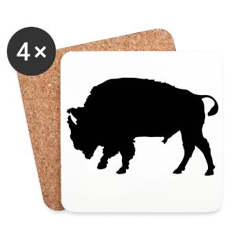 Bison - Untersetzer (4er-Set) - Weiß - Vorne