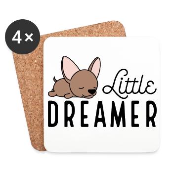 Chihuahua - Coasters (set of 4) - white - Front