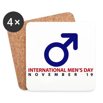 International Men's Day - Coasters (set of 4) - white - Front