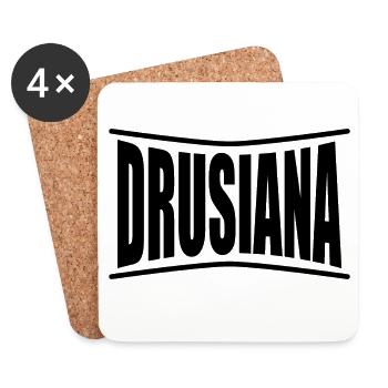 Idée cadeau t-shirt Drusiana - Dessous de verre (lot de 4) - blanc - Devant
