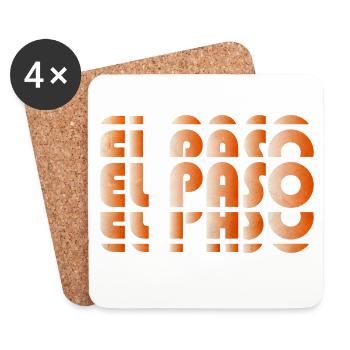 El Paso Gradient Grid - Untersetzer (4er-Set) - Weiß - Vorne
