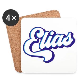 Elijah | Colors changeable - Coasters (set of 4) - white - Front
