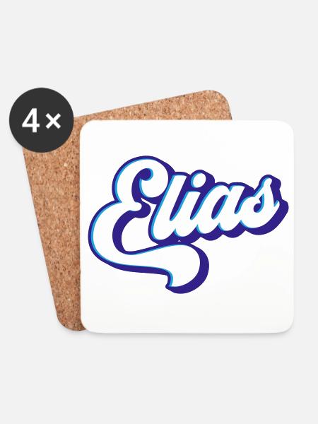 Elías | Colores cambiables - Posavasos (juego de 4) - blanco